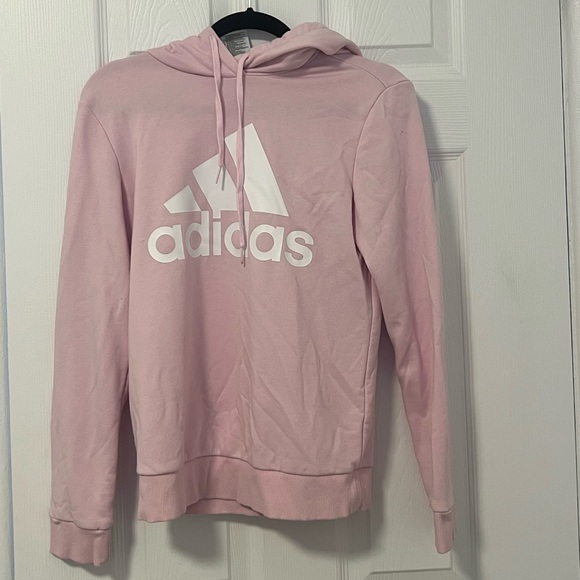 Adidas Pink Sweater with Hood - Picture 1 of 3